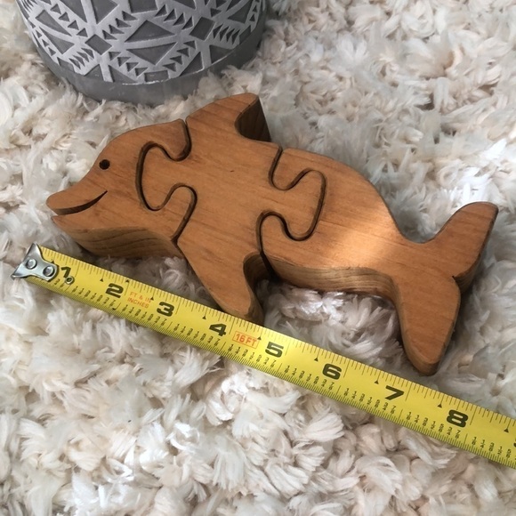 Wooden Boho Dolphin Puzzle Art - Picture 2 of 4
